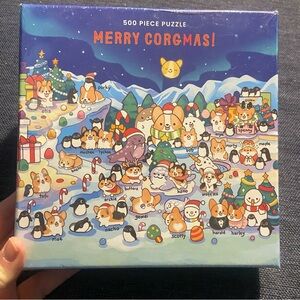 NEW Merry Corgmas 500 Piece Puzzle. Sealed